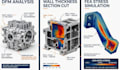 analyze aluminum casting for dfm, wall thickness and fea