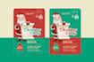 design christmas newyear greeting, post card, flyers