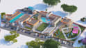 do architectural master plan, site plan aerial view render