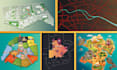 draw unique cartoonic fantasy vector map, event maps, city maps, illustration
