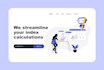 design modern website graphics and landing page illustration