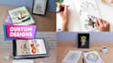 design handmade custom artwork for packaging, books or brand assets
