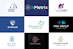 creative tech technology startup security unique logo design