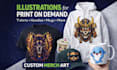 design custom print on demand t shirt and merchandise