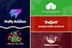 do 4 modern minimalist and luxury logo design