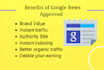 instant google news approval on your website