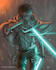 draw anime, game characters glow art
