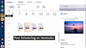 create and schedule posts via hootsuite, buffer, later, etc