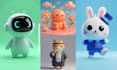 design stylized cute cartoon 3d characters illustration