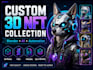 create a custom 3d nft collection with blender and ai