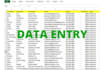 do data entry, web research,va, excel, admin support working