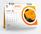 design eye catching wall and desk calendar 2022