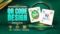 design a professional custom qr code with logo in 1 hour