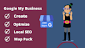 setup google business profile and optimize with local SEO