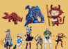 make pixel art characters and animation for your
