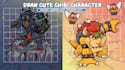 draw a chibi character in the anime style you want