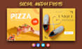design eye catching instagram, facebook social media posts