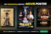 design professional film poster or event poster movie poster