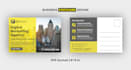 create a professional postcard design or eddm