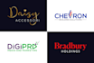 design modern minimalist text based logo design