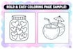 created high quality bold and easy coloring book cover and pages for amazon KDP