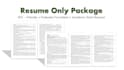 design, write, and optimize your custom resume or CV