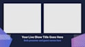 create all streamyard related graphics, overlays, bg