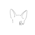 draw your pets ear outline