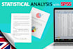 do statistical analysis of your data with spss