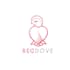design modern red dove logo