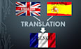 do english to french  and spanish translation