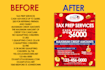 design tax prep flyer in united states style