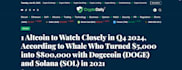write SEO optimized crypto, web3, and presale articles