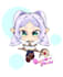 illustrate your character in a cute, fun and bubbly style