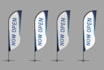 do amazing design feather flag, tear drop, or roll up banner