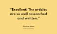 write high quality medical or scientific articles