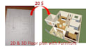 create 2d 3d floor plan with elevations