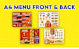 design digital menu paper menu for restaurant