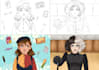 draw anime art illustration