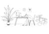 illustrate flat or line characters
