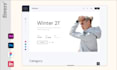 create christmas UI landing page design