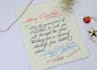 write a santa letter in calligraphy