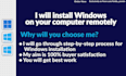 install windows 11, 10, 8 on your computer remotely