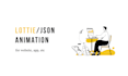 do lottie json svg gif loop animated web and app in 24 hour