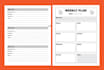 design logbook interior for KDP and print
