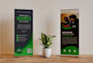 design modern roll up banner, retractable, pull up, stand banner
