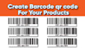 create barcode qr code isbn label tags sticker in 2 hour