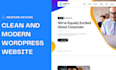 build responsive and modern wordpress website design