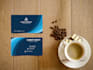 create  minimalist, unique business card ready for print