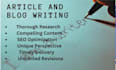 manually write blogs and articles
